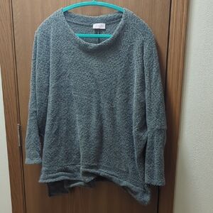 Pink Lily Charcoal Women's Crew Neck Sweater